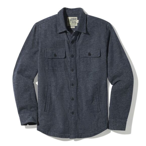 Grayers Men's Blue Fleece Shirt Jacket NWT - Picture 1 of 3